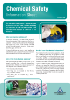 Chemical Safety Information Sheet front page preview
              